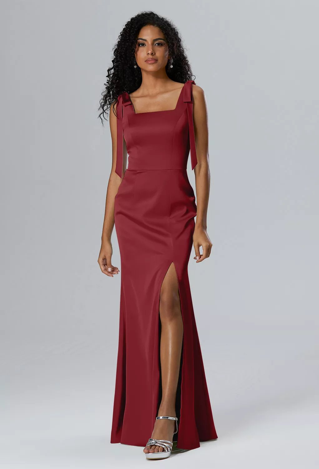 AW Natalie Burgundy  Cocktail Wedding Guest Dresses